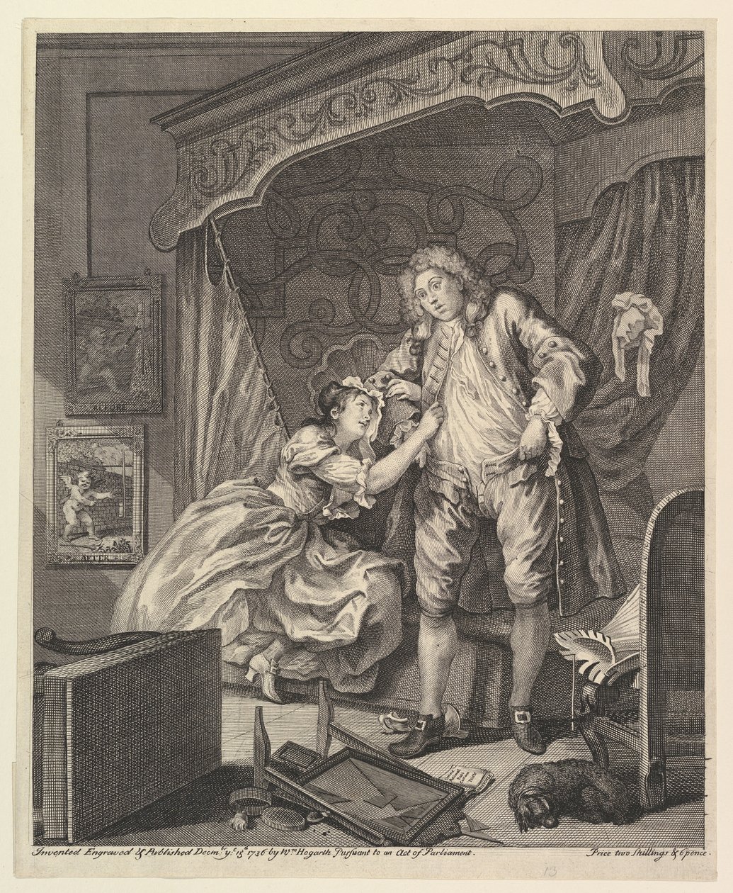 Na, 15 december 1736 door William Hogarth