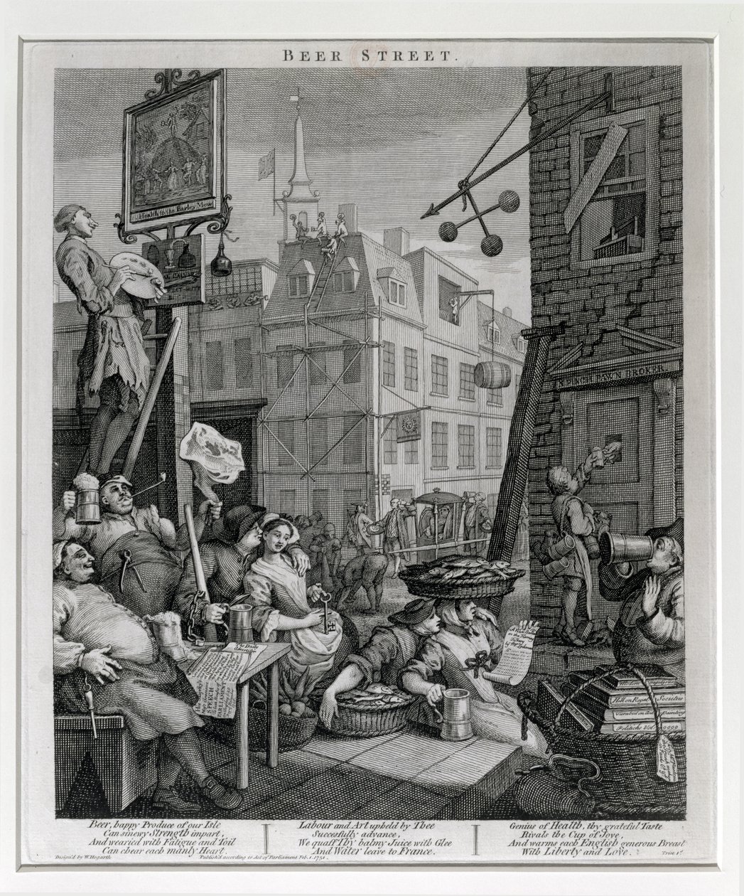 Beer Street, 1751 door William Hogarth