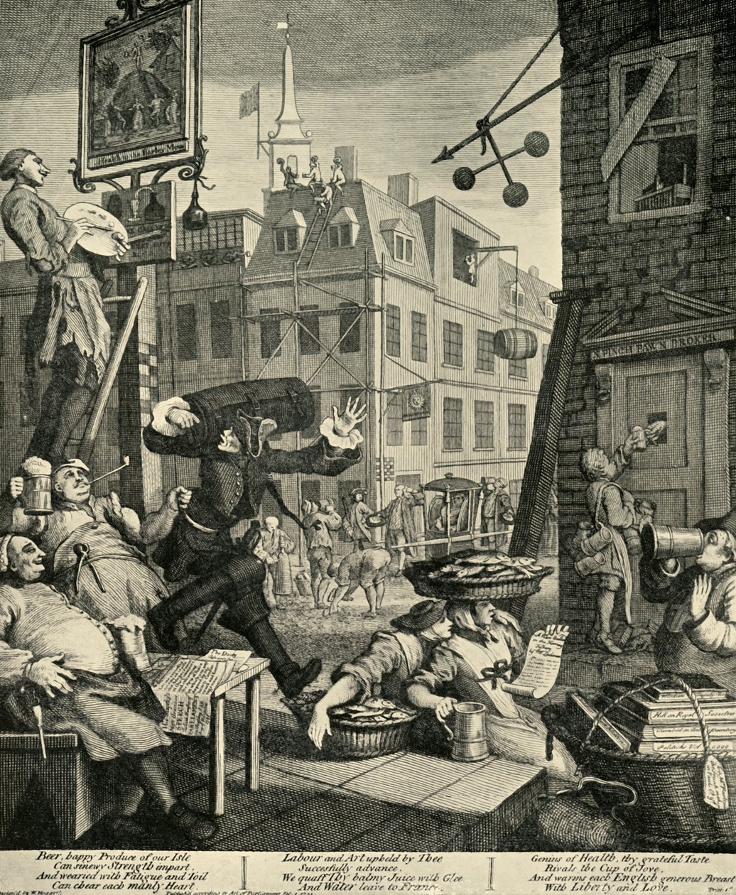 Beer Street, 1751, 1925 door William Hogarth