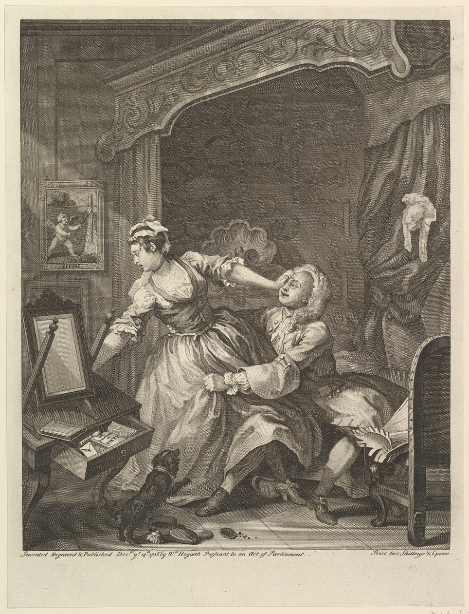 Voor, 15 december 1736 door William Hogarth