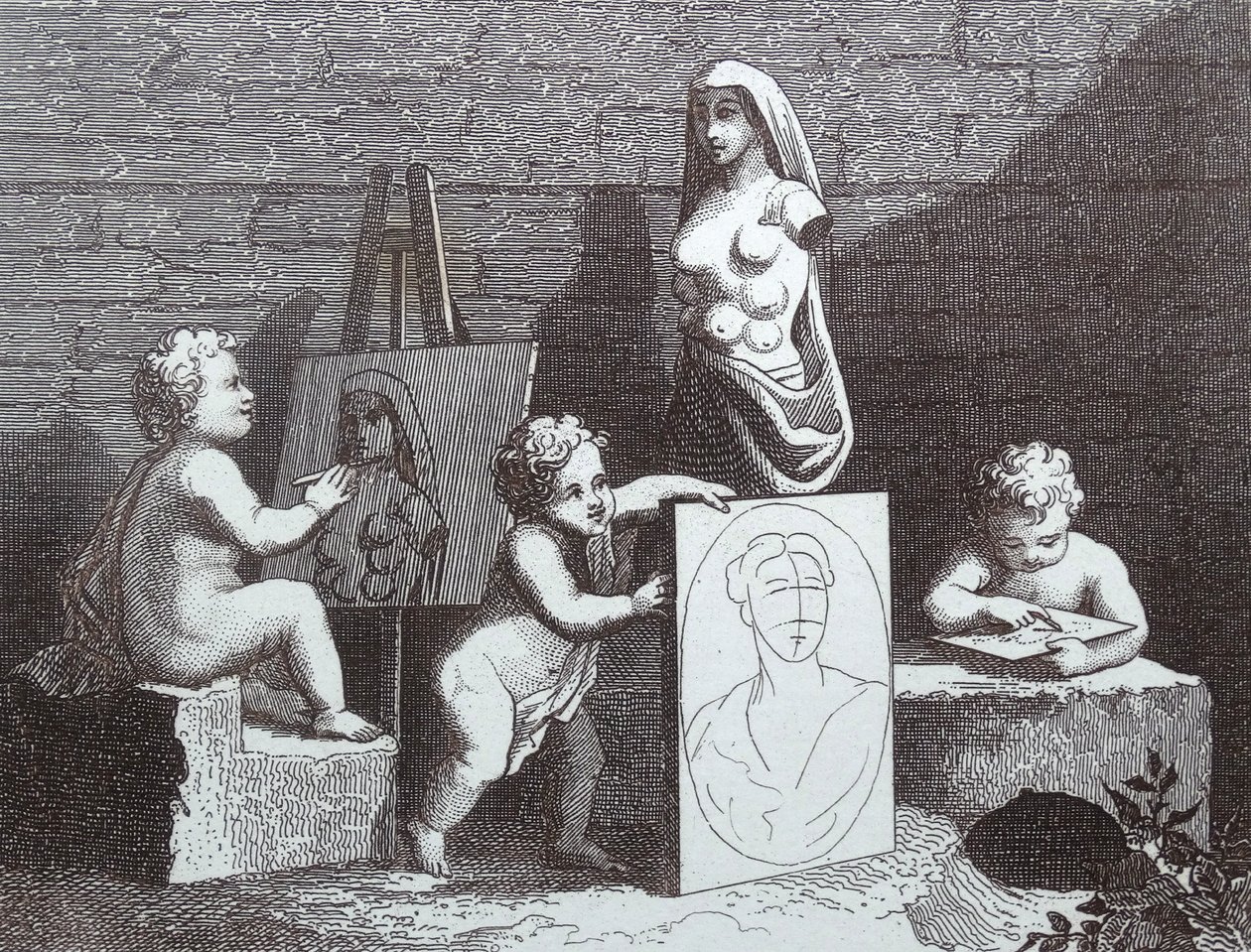 Jongens Gluren naar de Natuur door William Hogarth