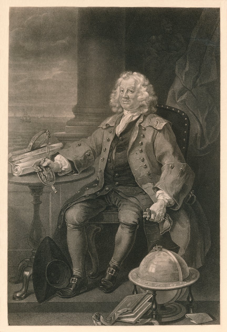 Kapitein Thomas Coram, 1740 door William Hogarth