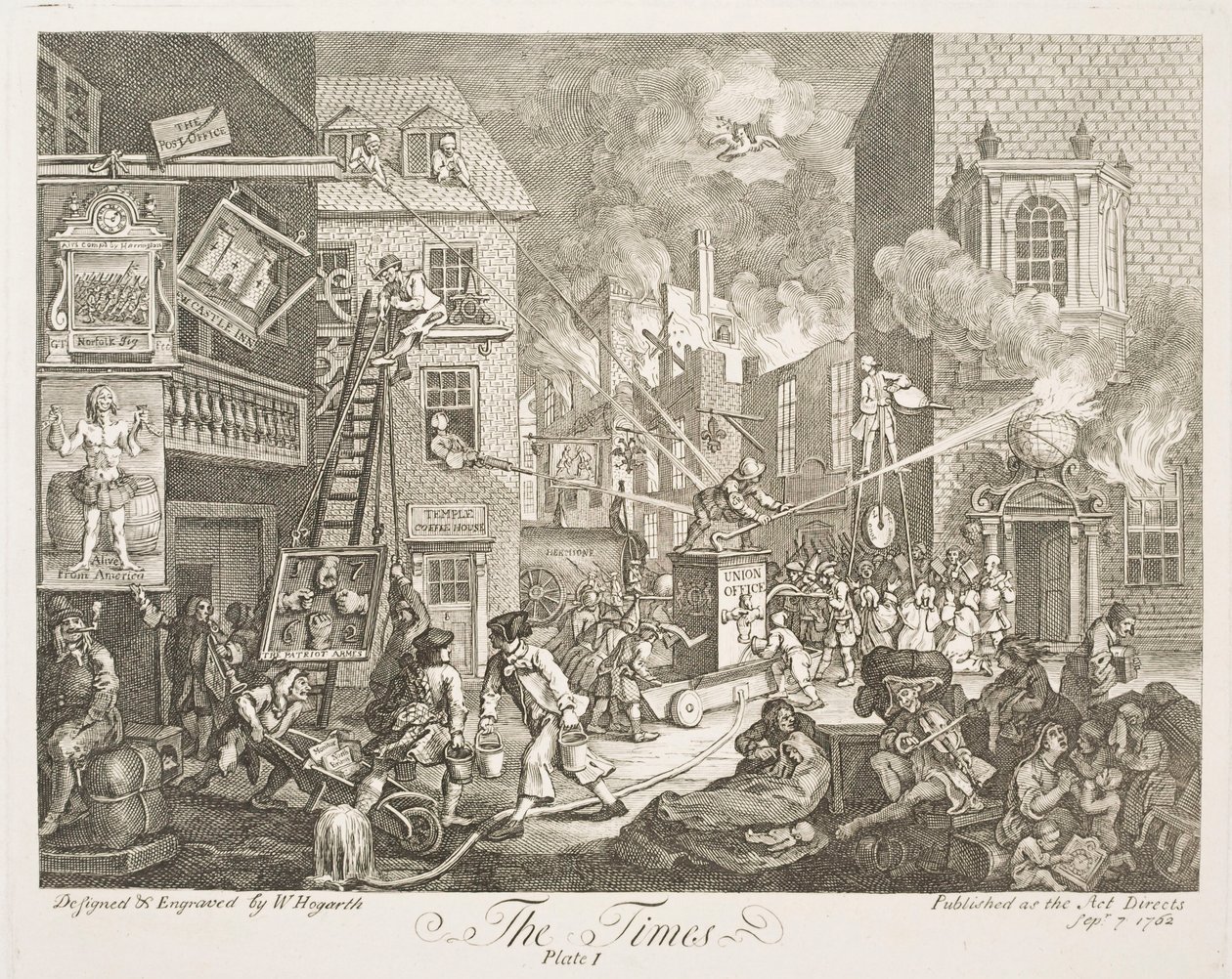 De tijd (plaat 1) door William Hogarth