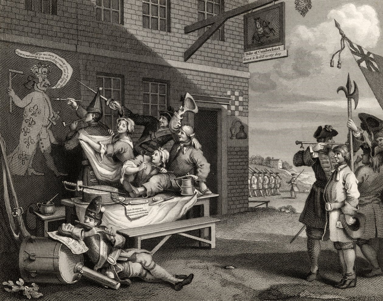Engeland, gegraveerd door Thomas Phillibrown, uit 