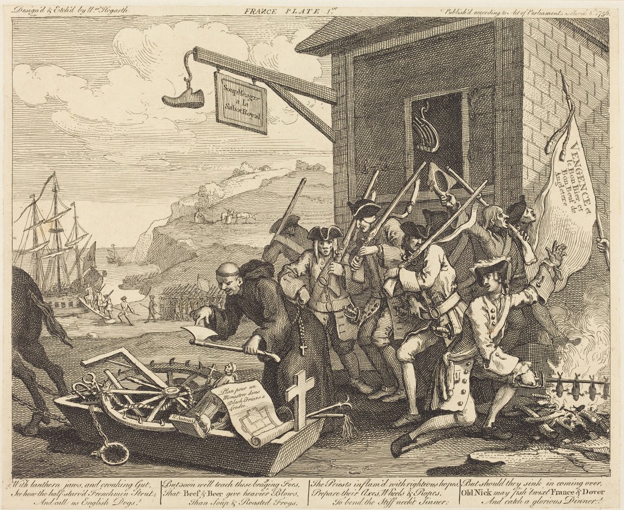 Frankrijk door William Hogarth