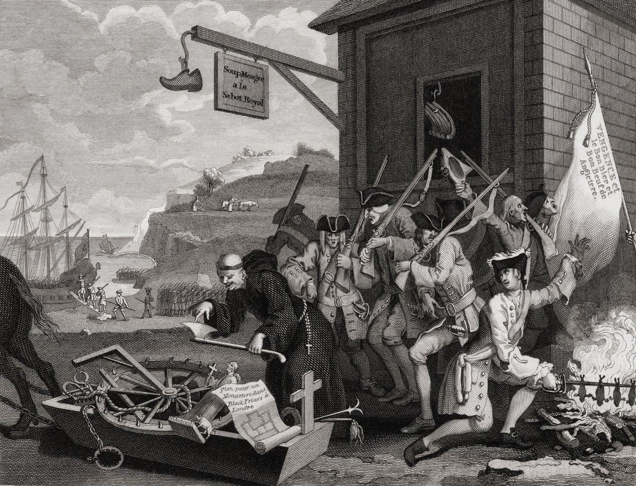 Frankrijk, gegraveerd door C. Armstrong, uit 