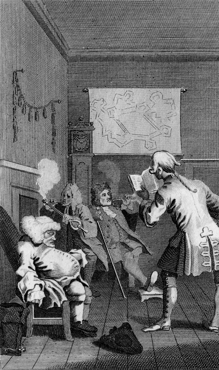 Frontispice van Tristram Shandy door William Hogarth door William Hogarth
