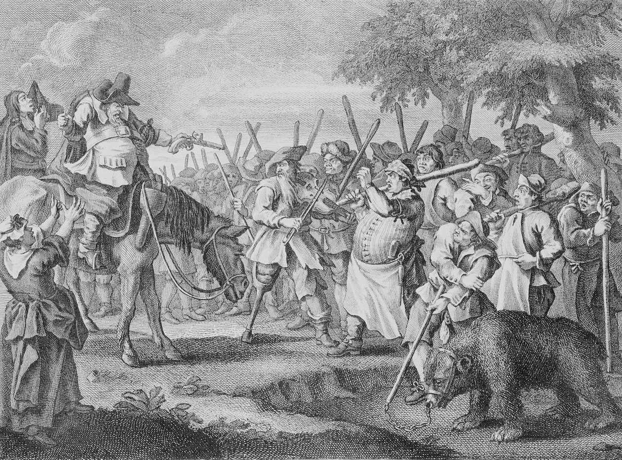 Het eerste avontuur van Hudibras, uit 