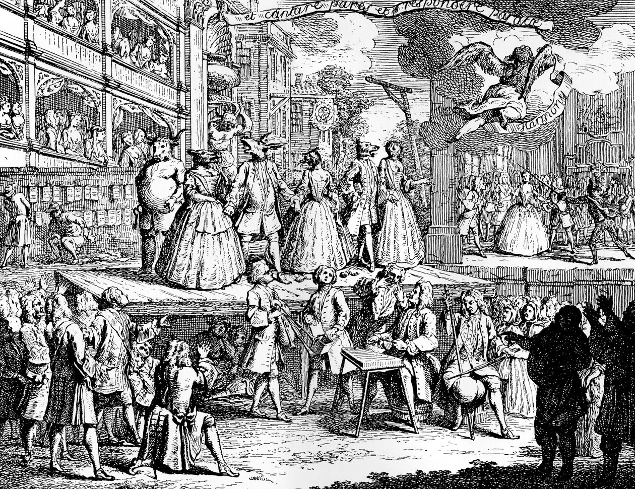Als muziek betovert kan harten betoveren door William Hogarth