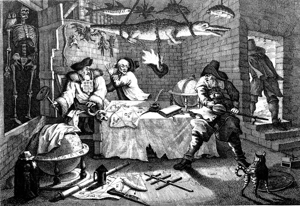 Illustratie uit het gedicht Hudibras, door Samuel Butler, 1726 door William Hogarth
