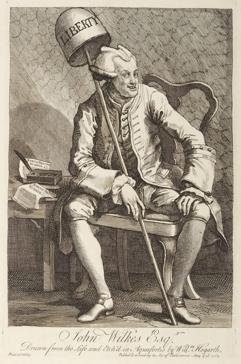 John Wilkes door William Hogarth
