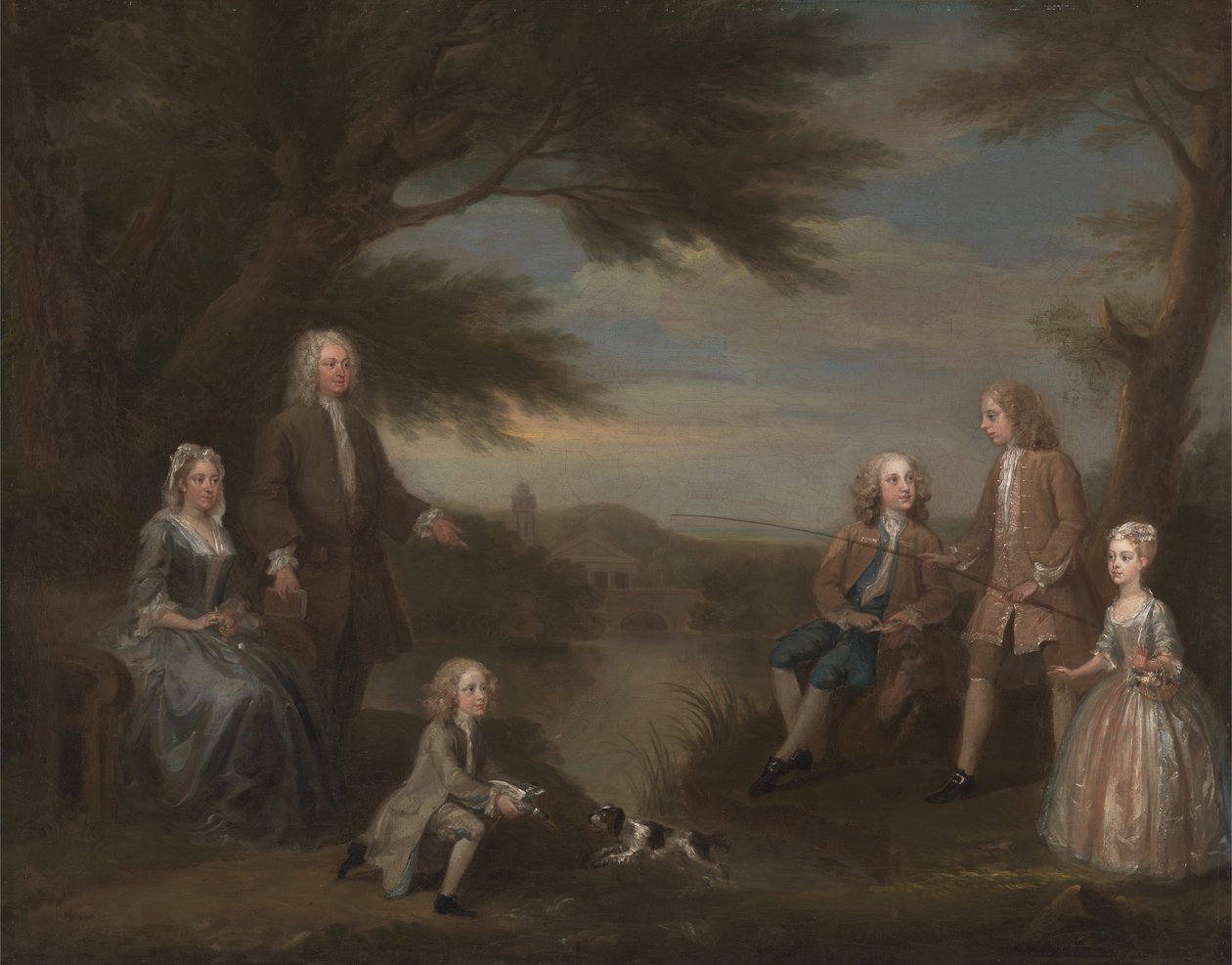 John en Elizabeth Jeffreys en Hun Kinderen door William Hogarth