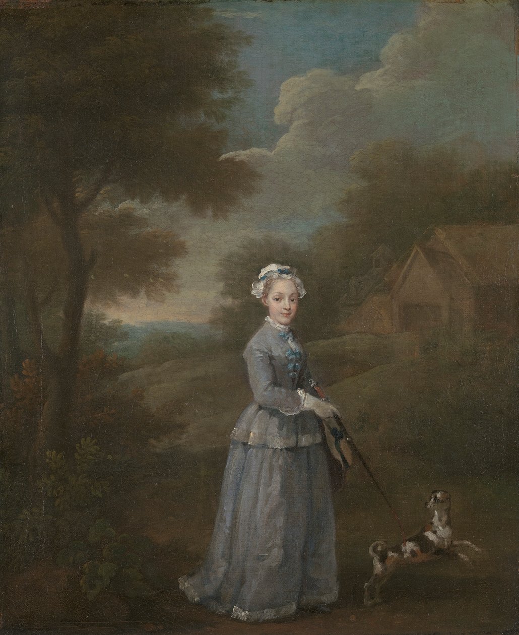 Miss Wood door William Hogarth