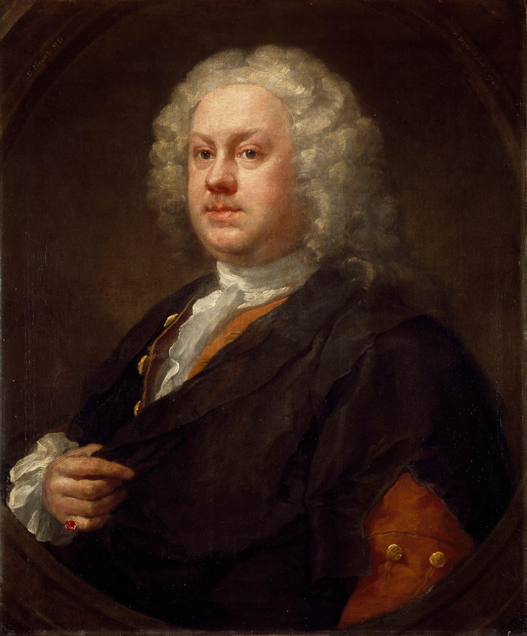 Portret van Benjamin Hoadly (1706-1757), arts en toneelschrijver door William Hogarth