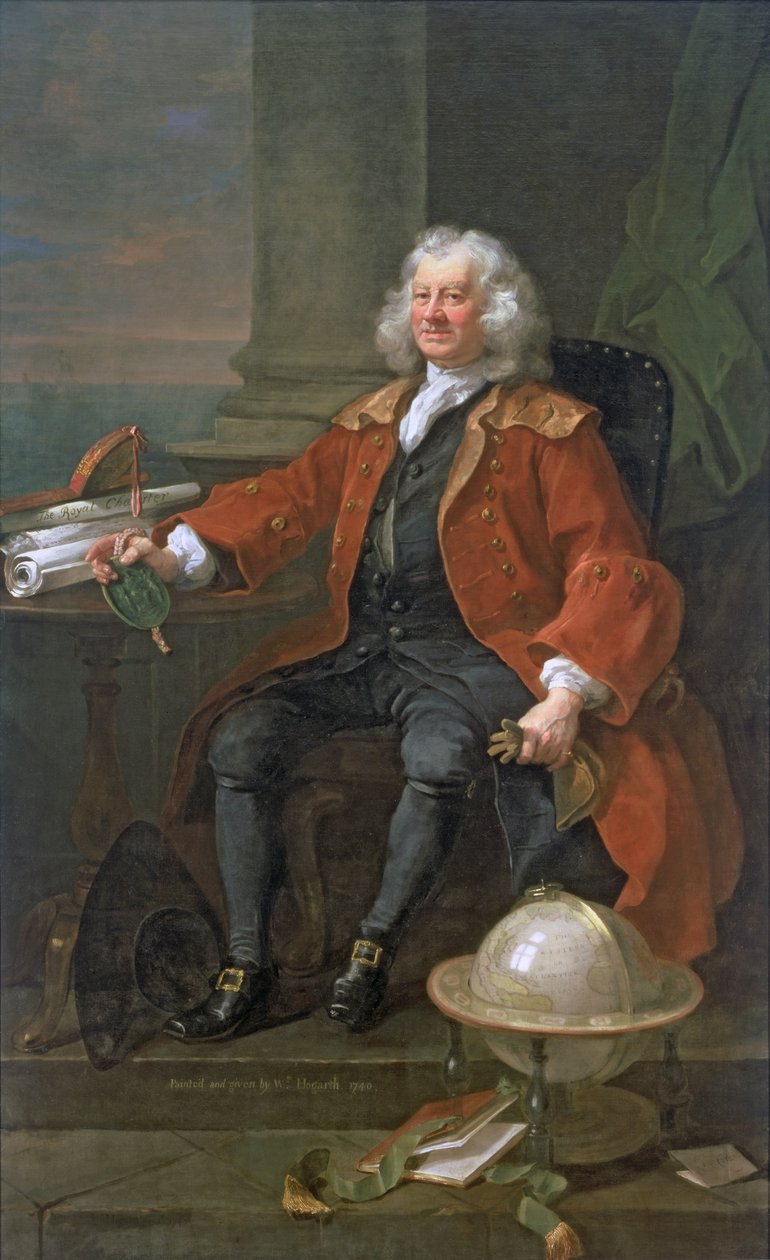 Portret van kapitein Coram, 1740 door William Hogarth