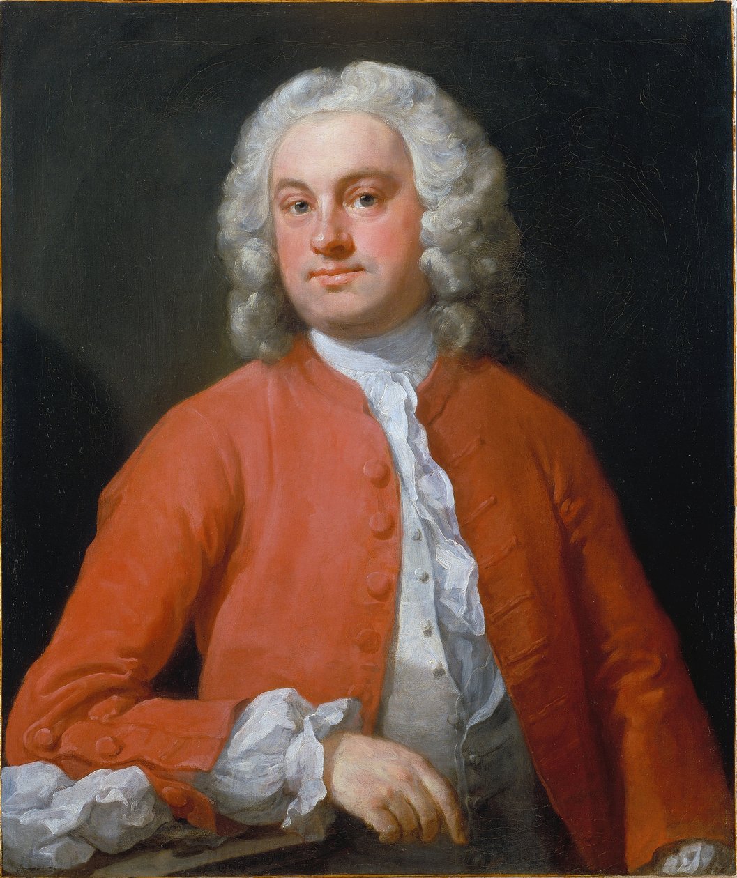 Portret van een man door William Hogarth