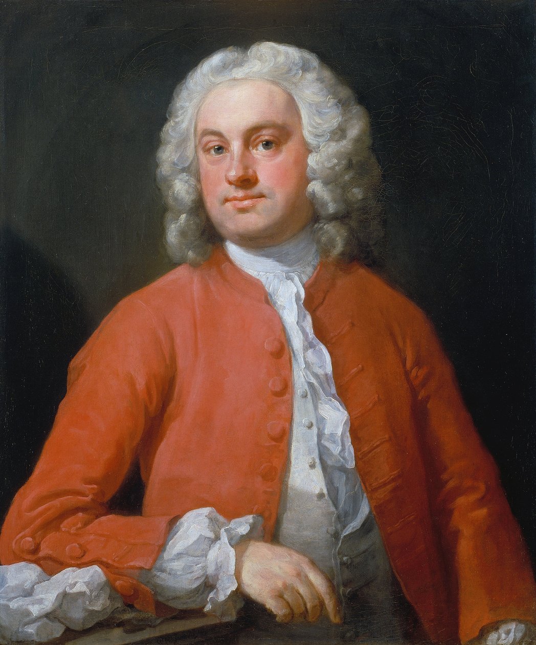 Portret van een man door William Hogarth