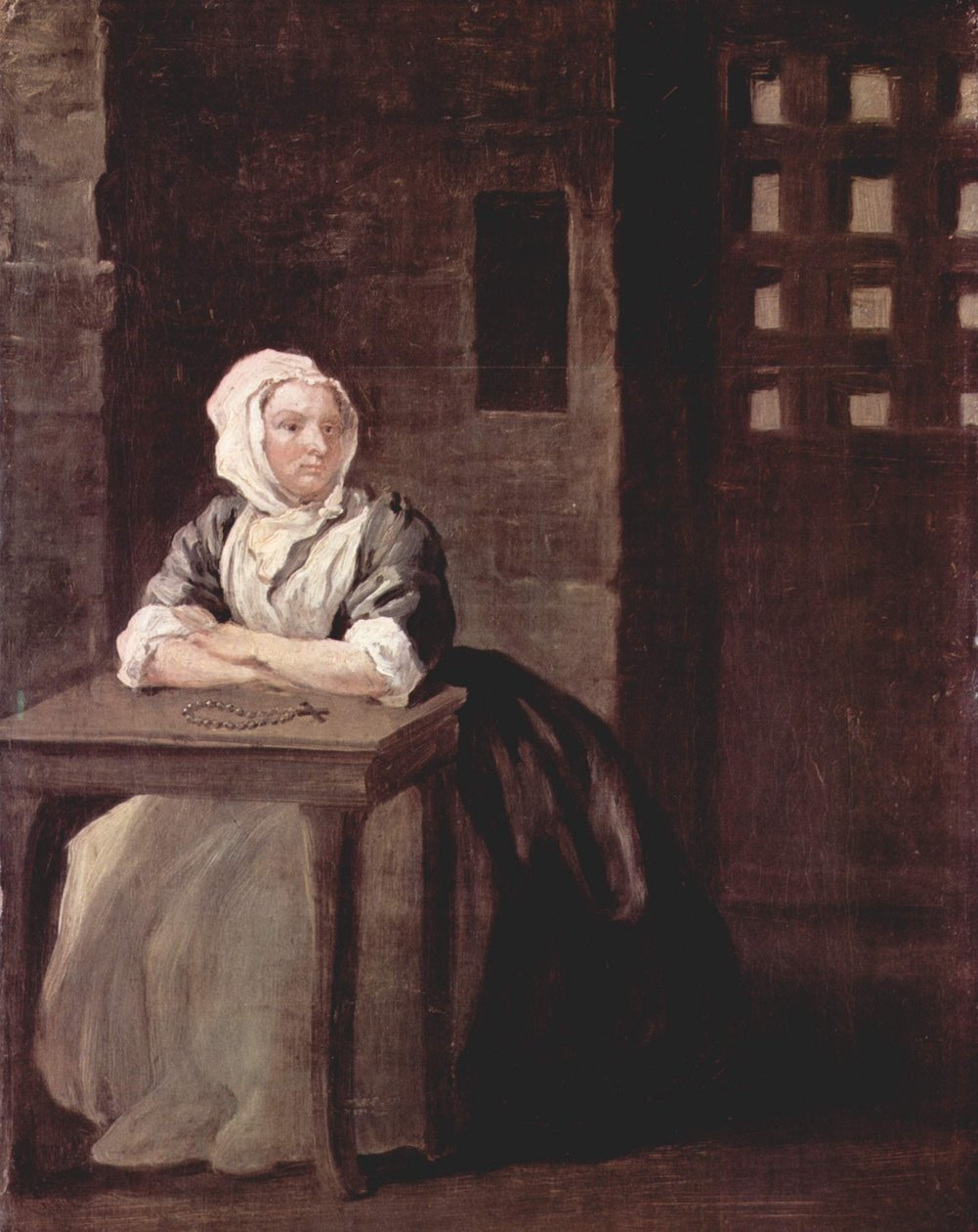Sarah Malcolm (overleden 1733) door William Hogarth
