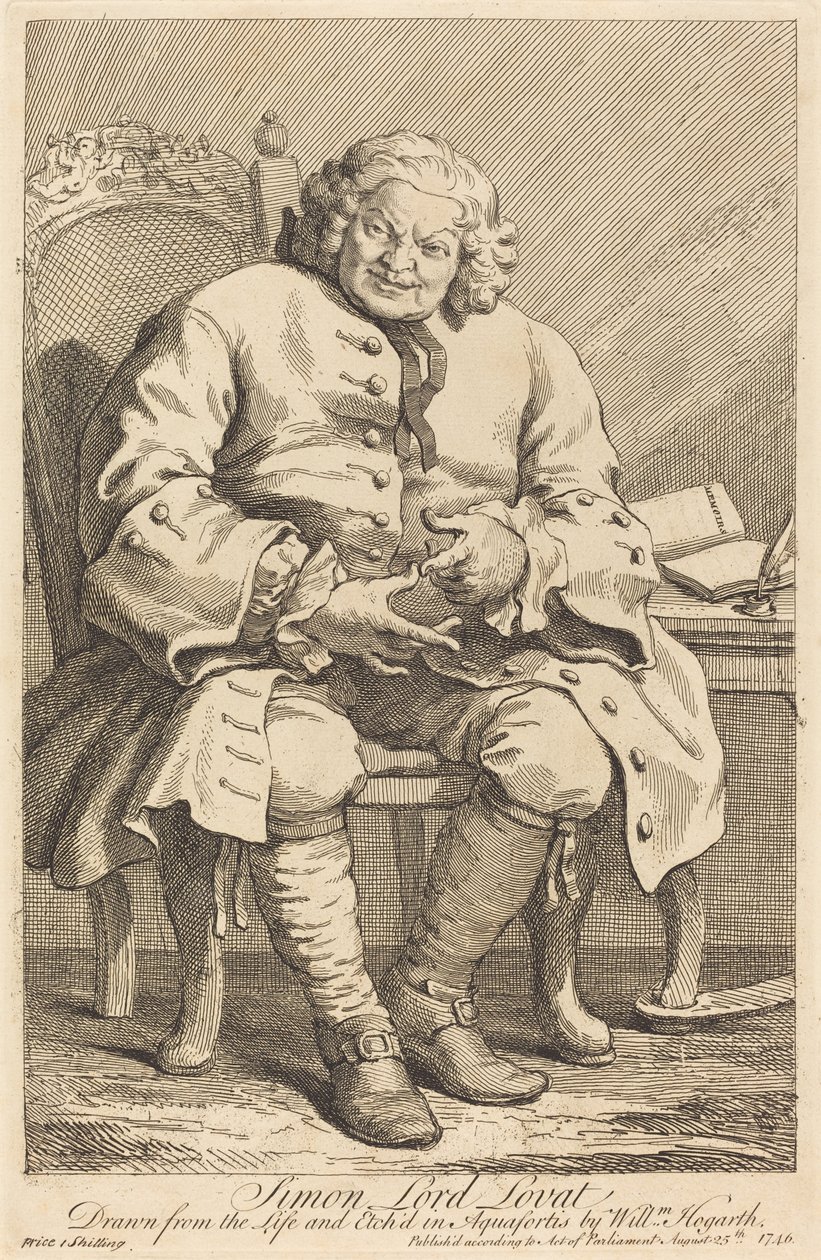 Simon Lord Lovat door William Hogarth