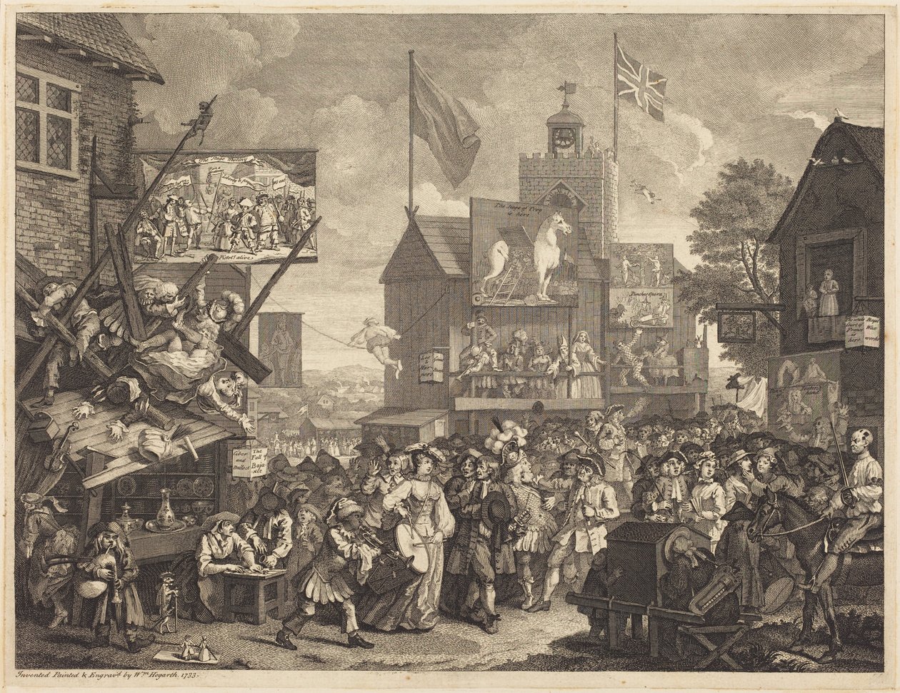Southwark-kermis door William Hogarth