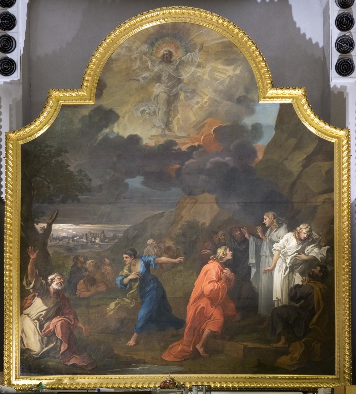 Het altaarstuk van St Mary Redcliffe (rechter paneel) door William Hogarth