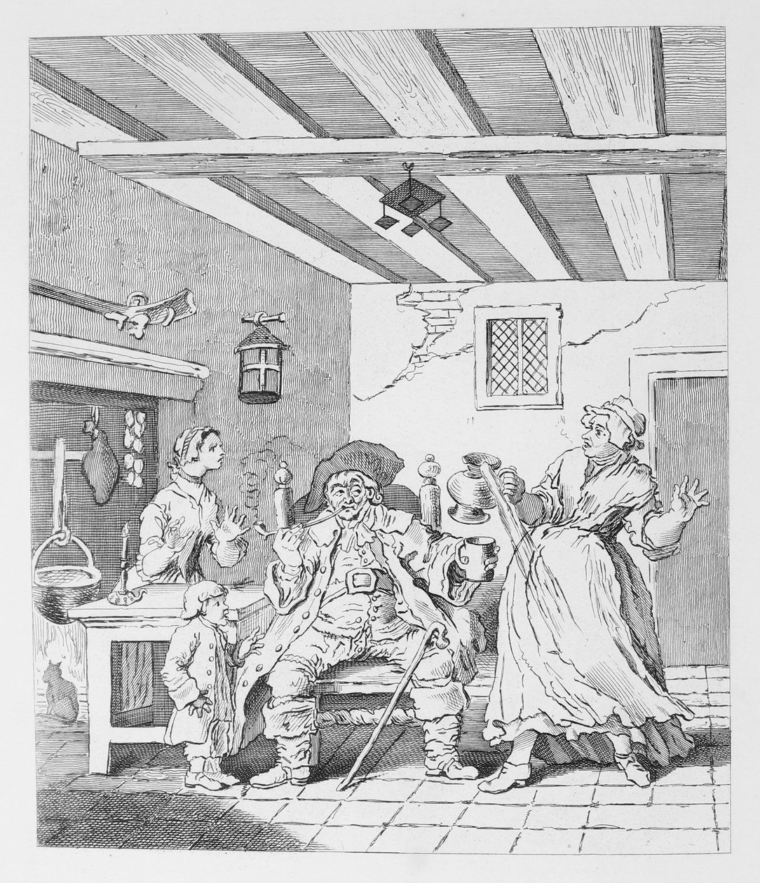 De terugkeer van de boer door William Hogarth