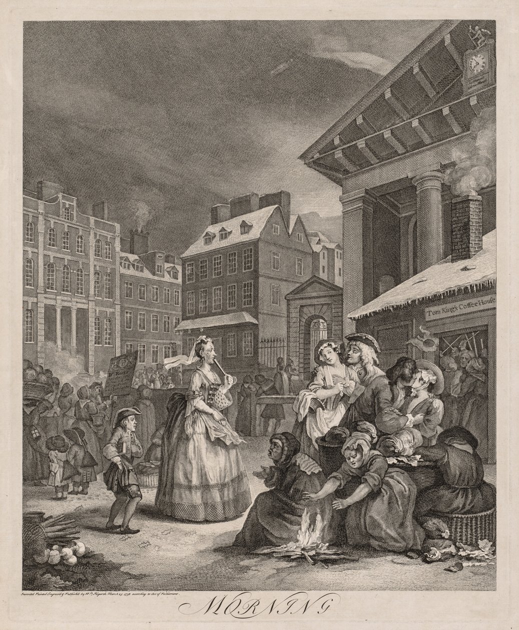 De vier tijden van de dag door William Hogarth