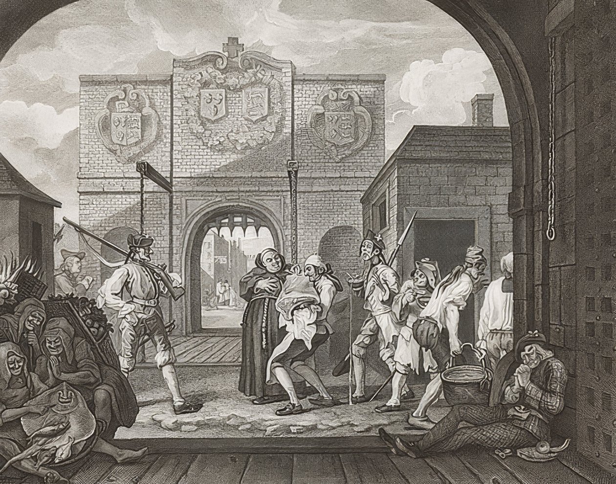 De Poort van Calais, of O de Roast Beef van Oud Engeland door William Hogarth