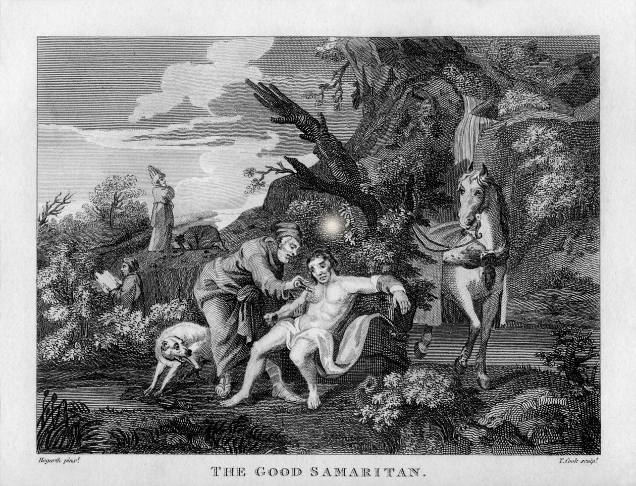 De Barmhartige Samaritaan door William Hogarth