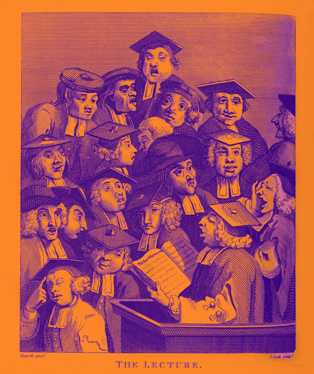 De Lezing door William Hogarth door William Hogarth