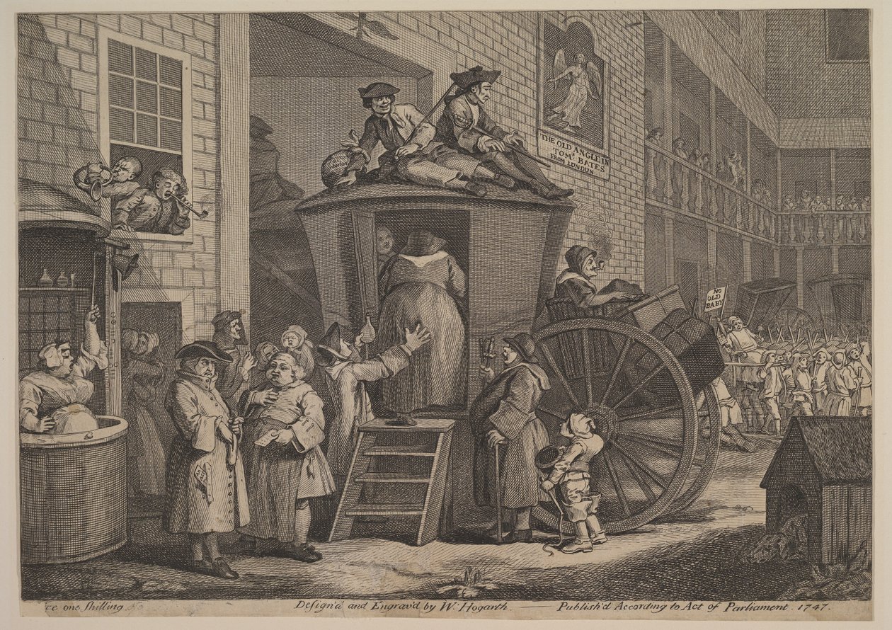 De postkoets, of De herberg op het platteland door William Hogarth