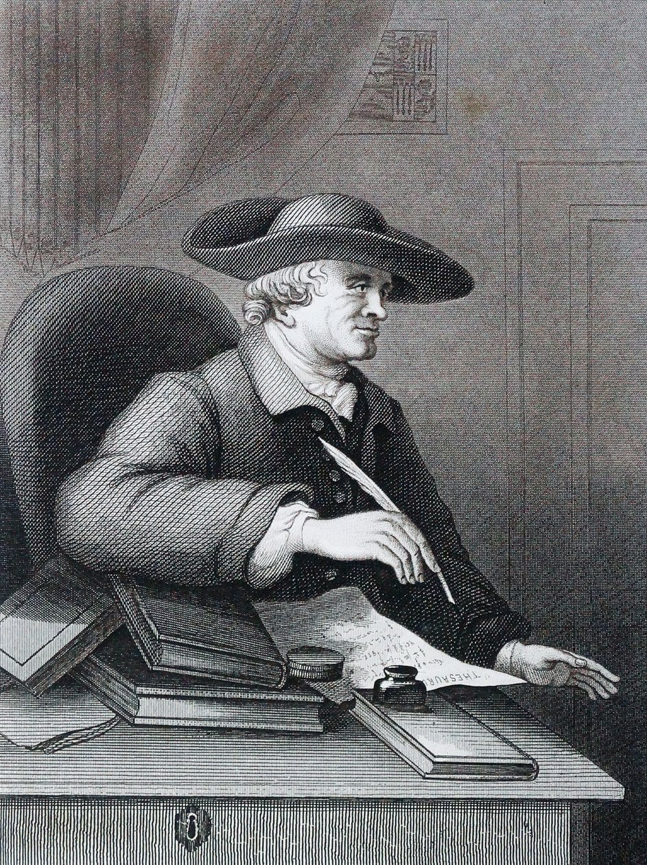 Thomas Morell (1703 – 1784) Engels librettist, klassiek geleerde door William Hogarth door William Hogarth