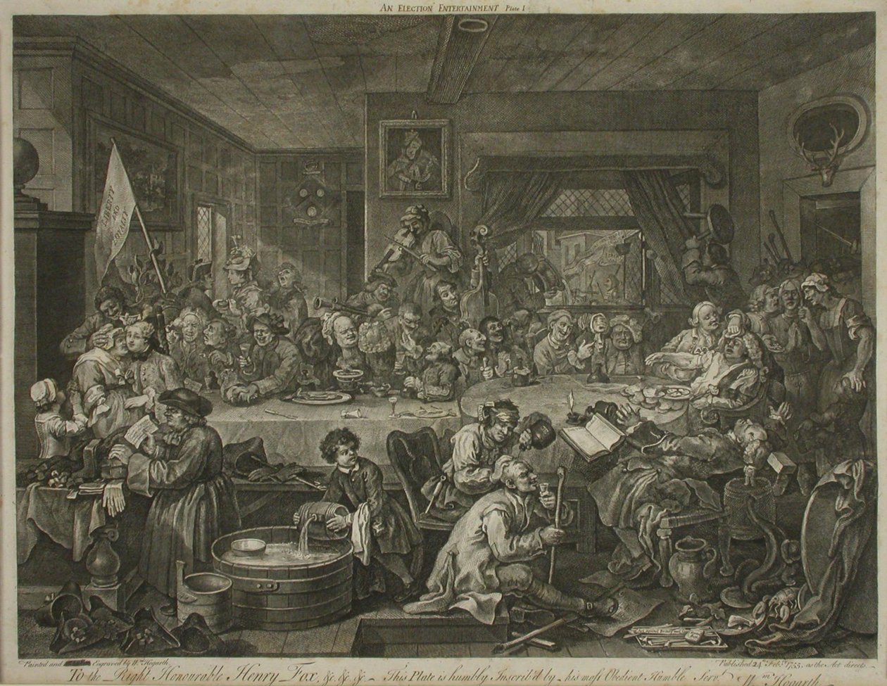 Zonder titel door William Hogarth