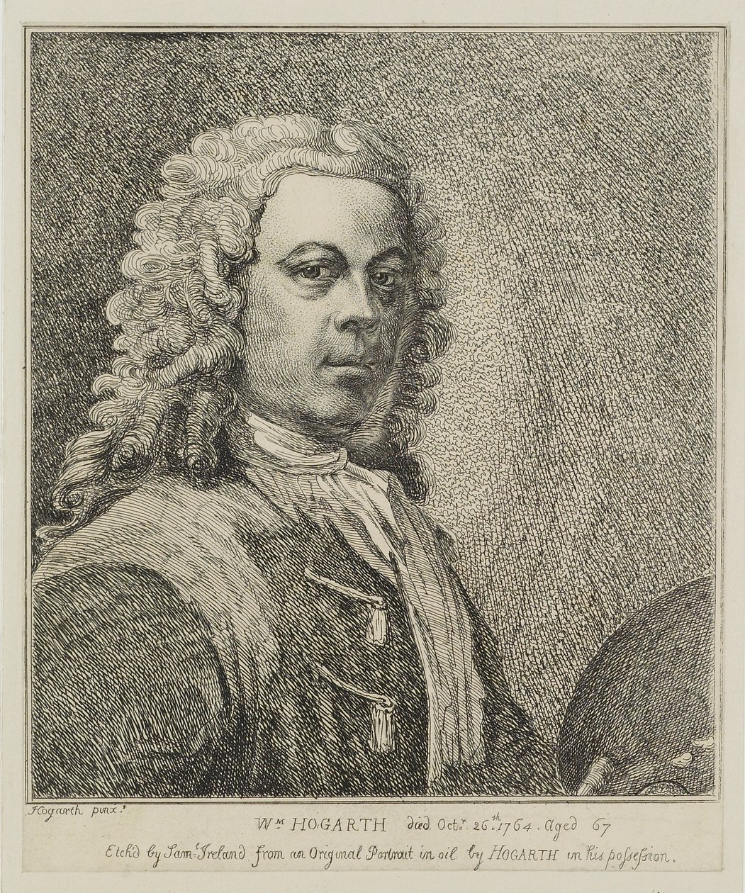 William Hogarth, gegraveerd door Samuel Ireland, ca. 1786 door William Hogarth