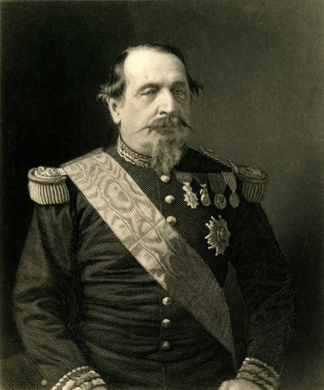 Napoleon III, ca. 1872 door William Holl