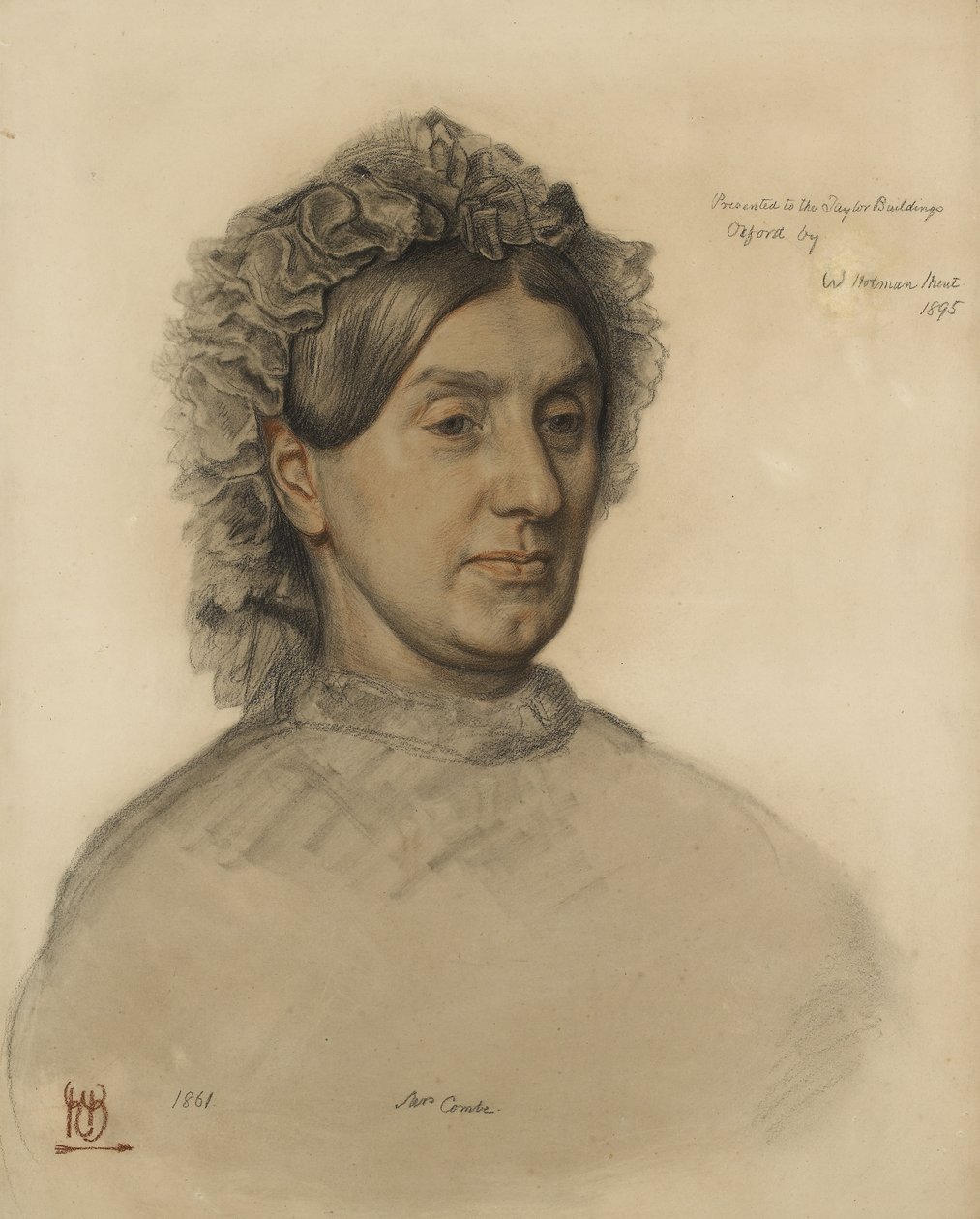 Mevrouw Thomas Combe (1806-1893) door William Holman Hunt