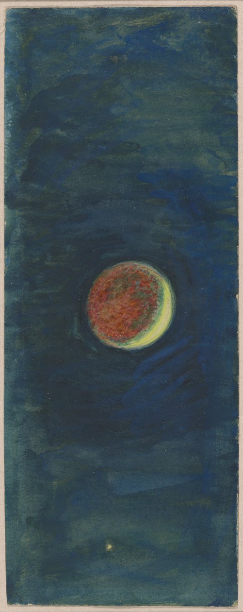 Studie van de halve maan in "Het schip door William Holman Hunt