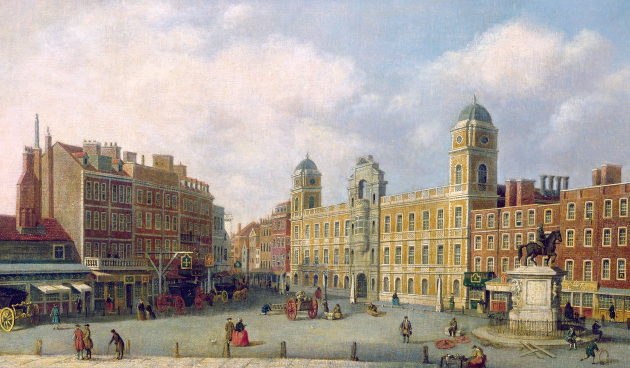 Uitzicht op Northumberland House, c.1770 door William James