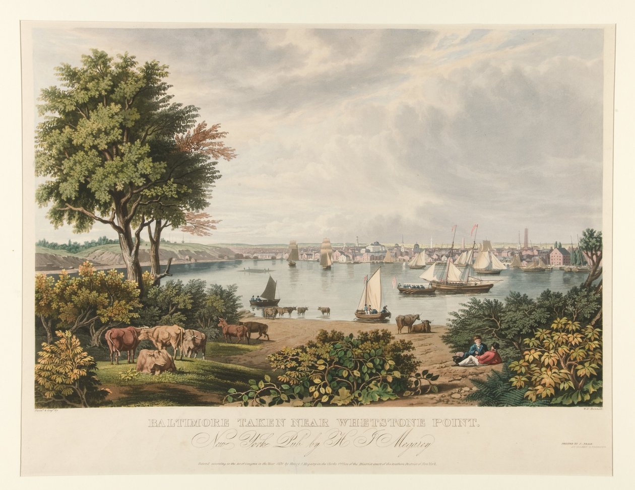 Baltimore, gefotografeerd in de buurt van Whetstone Point door William James Bennett