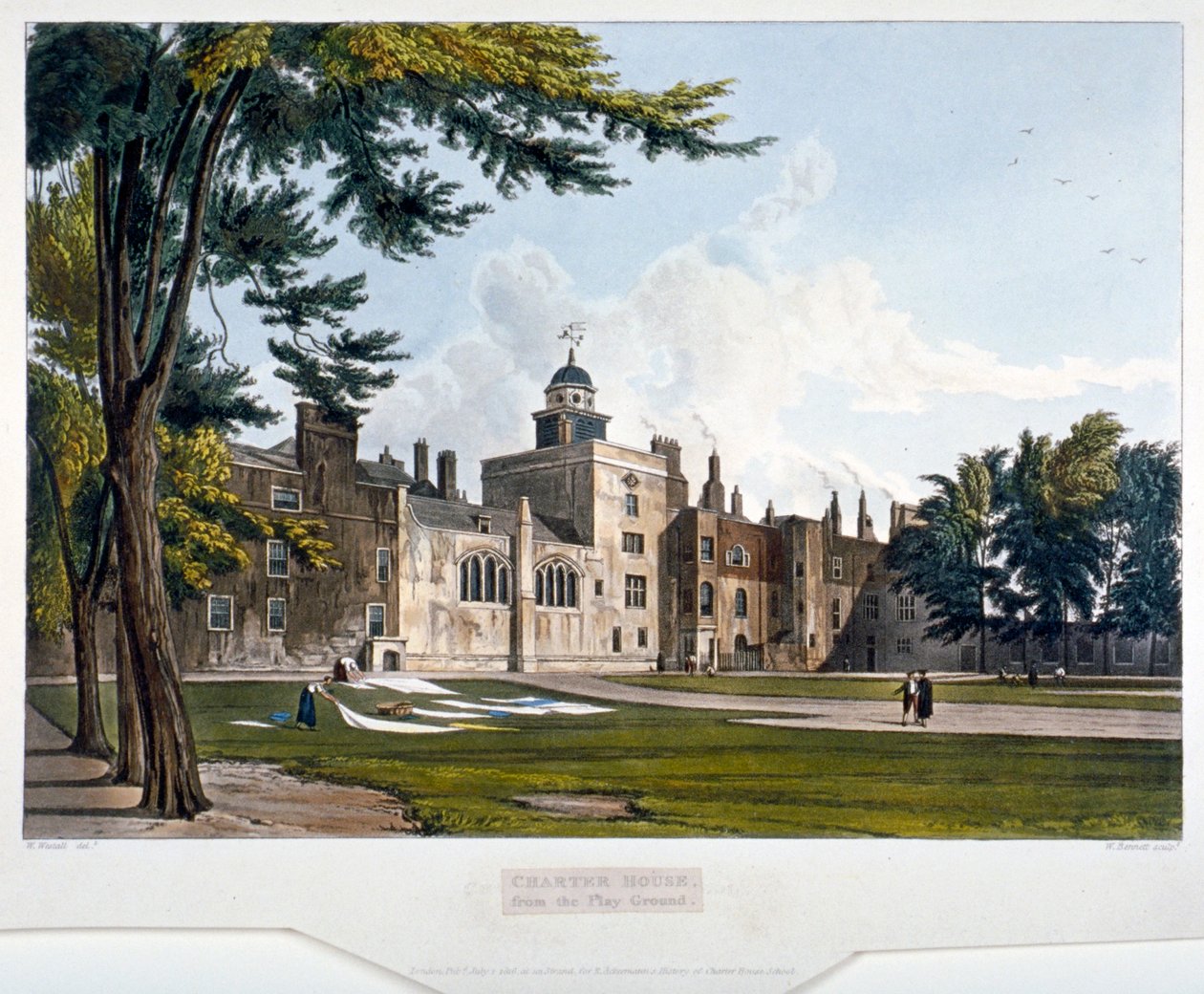 Charterhouse, Finsbury, Londen, 1816 door William James Bennett