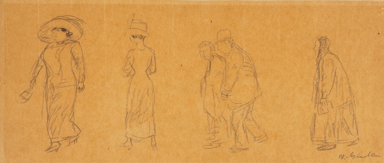 Vijf Figuren door William James Glackens