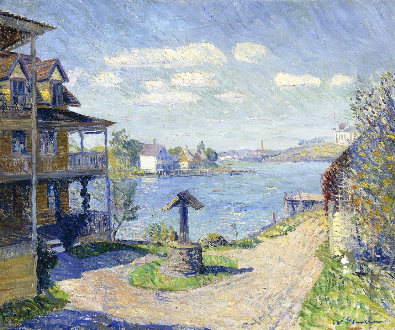 Zomerhotel door William James Glackens