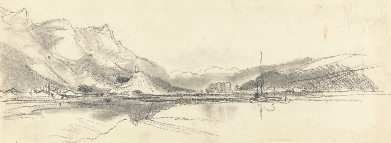 Aan de Rijn door William James Muller