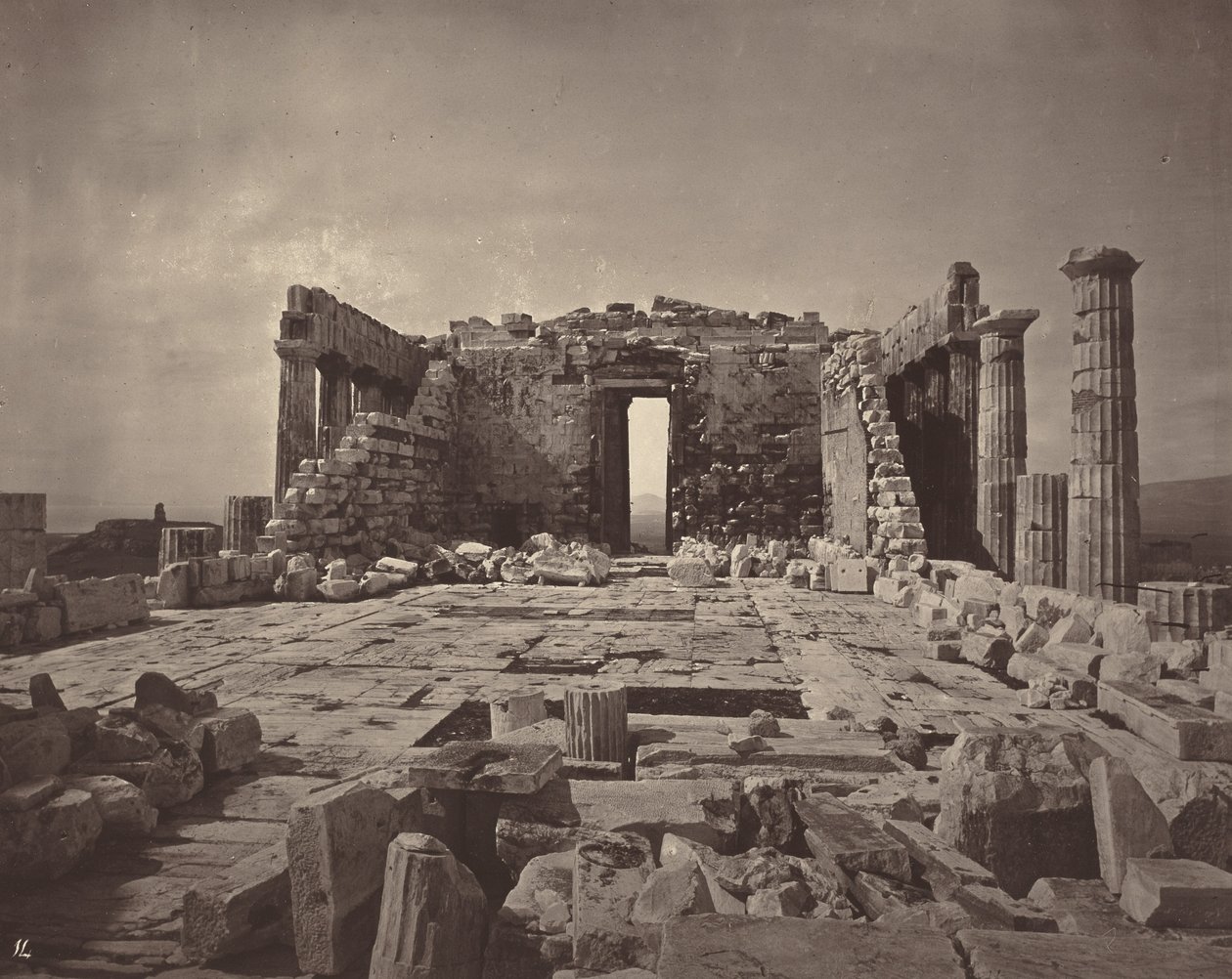 De Akropolis van Athene, plaat 14,1869/1870 (foto) door William James Stillman