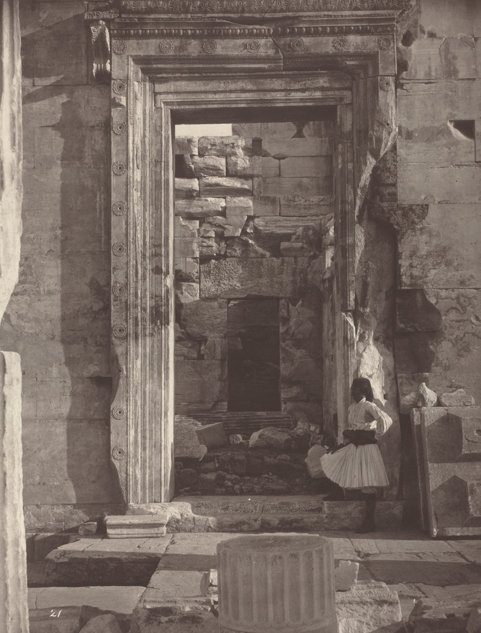 De Akropolis van Athene, plaat 21 door William James Stillman