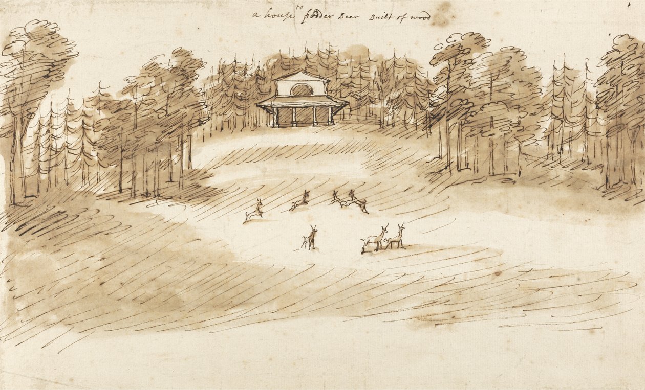 Hertenpark door William Kent