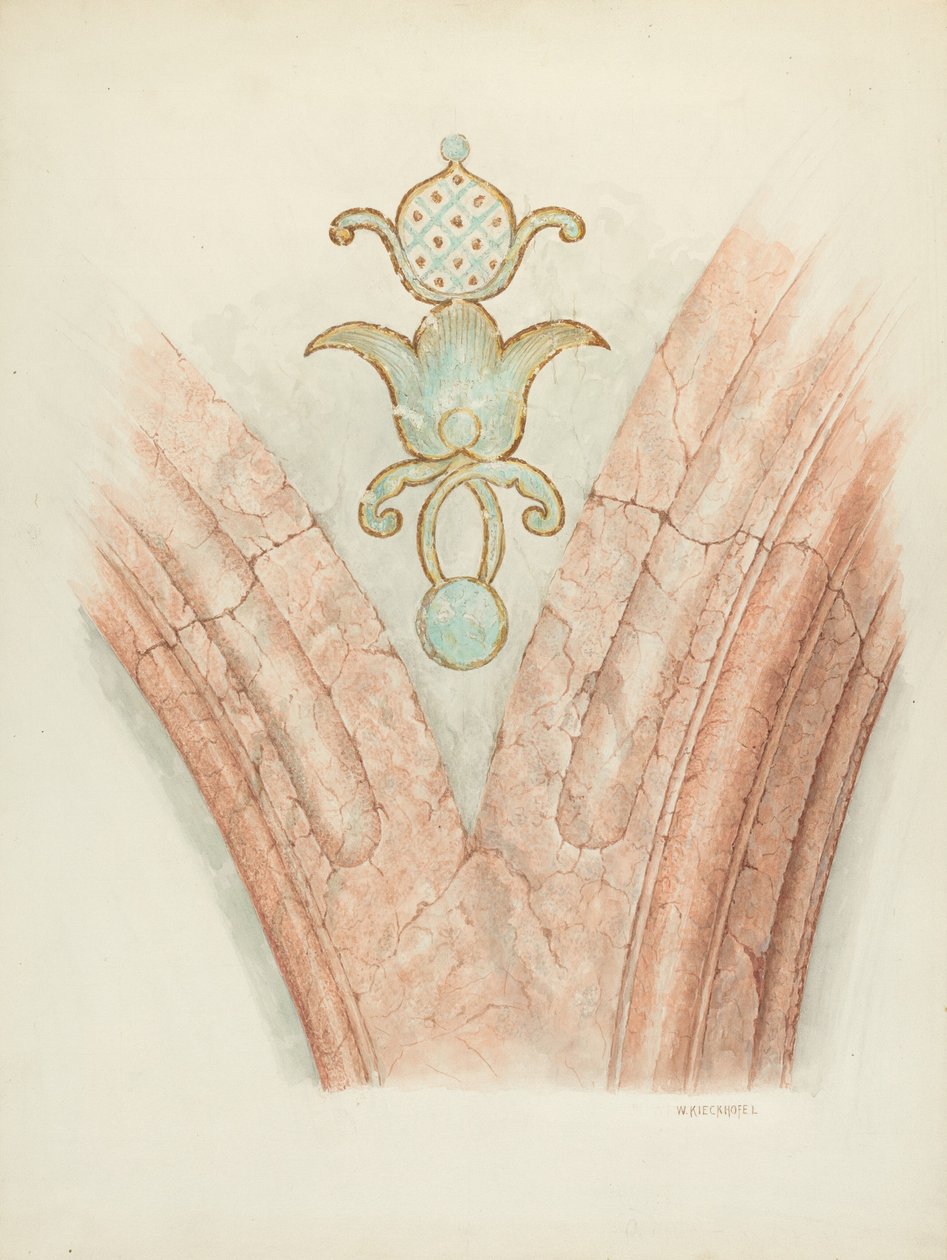 Plafonddecoratie door William Kieckhofel