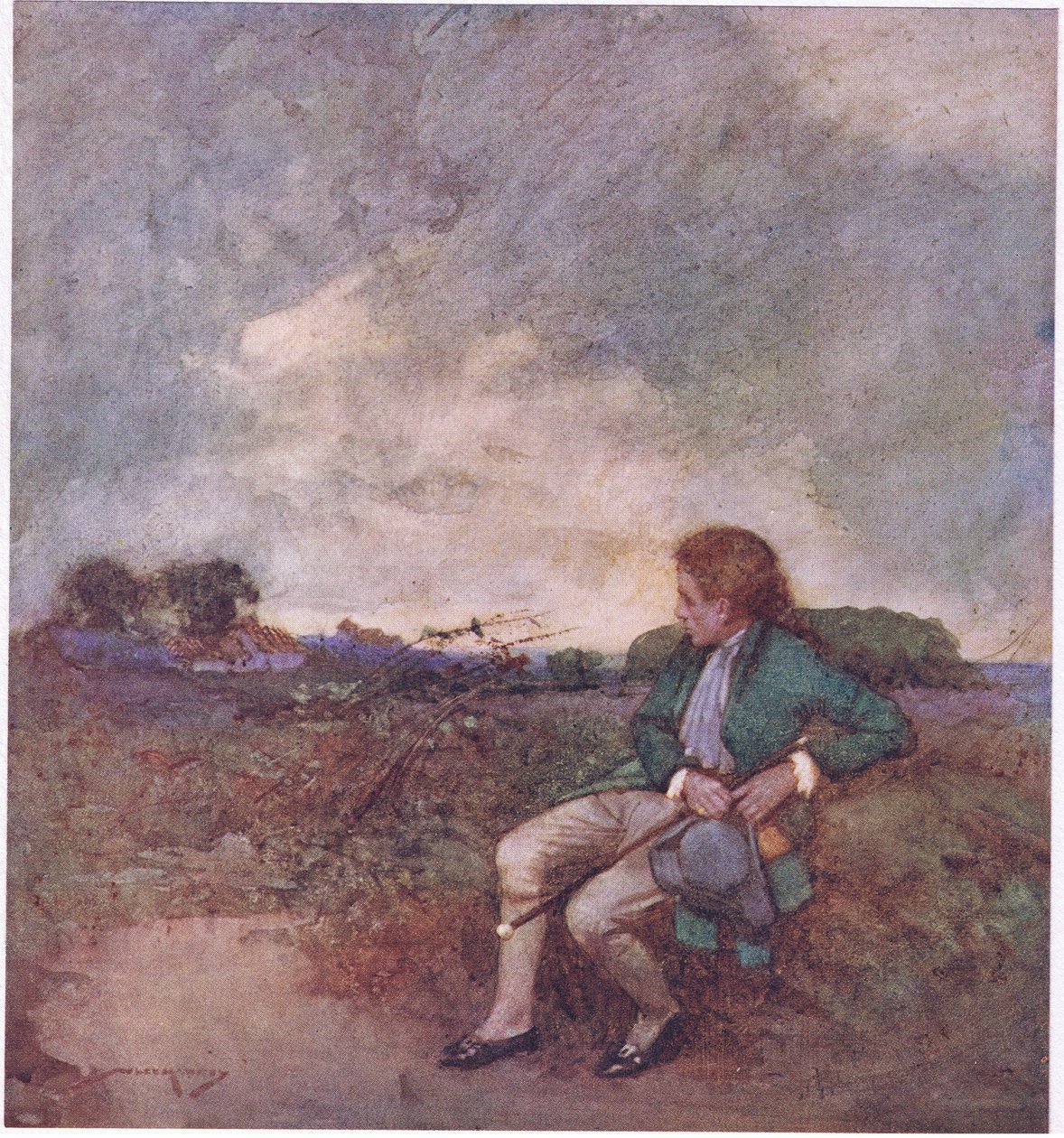 Hier terwijl ik mijn eenzame rondes maak, te midden van jouw verwarde wandelingen en verwoeste gronden door William Lee Hankey