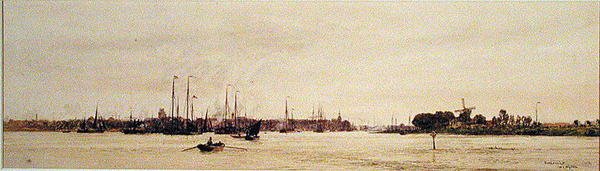 Dordrecht door William Lionel Wyllie