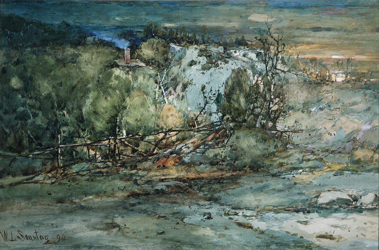 Grenshut, 1894 door William Louis Sonntag